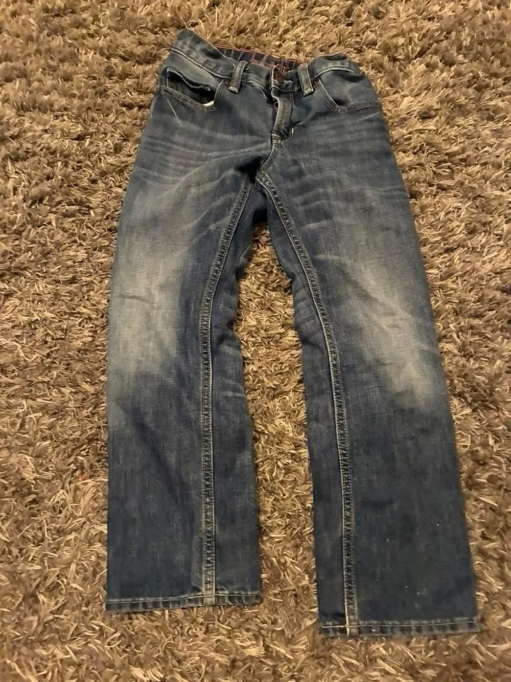 GAP Boys Faded Blue Straight-Leg Jeans